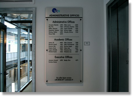 Photo of engraved wall sign